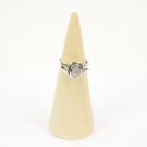 Ring zilver Mt. 8/57 Rozenkwarts HR22