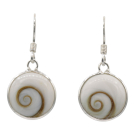 Oorhanger zilver Shiva Eye schelp ? 11mm, SPN0800
