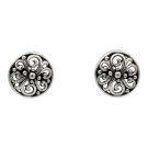 Oorsteker Bloem, zilver SP9409