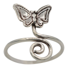 Teenring zilver Vlinder SP0200