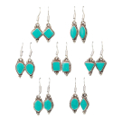Oorbellen Nepal Turquoise assorti