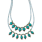 Ketting Nepal Turquoise assorti