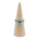 Ring zilver Mt. 11/65 Turquoise HAS127