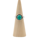 Ring zilver Mt. 10/62 Turquoise RAJ16
