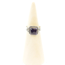 Ring zilver Mt. 10/62 Amethist MN17