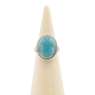 Ring zilver Mt. 7/55 Turquoise Verstelbaar RAJ2
