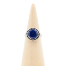 Ring zilver Mt. 8/57 Lapis Lazulli RAJ16