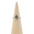 Ring zilver Mt. 8/57 Labradoriet HAS230