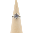 Ring zilver Mt. 7/55 Labradoriet HAS60