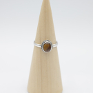 Ring zilver Mt. 7/55 Tijgeroog HAS184