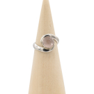 Ring zilver Mt. 6/52 Rozenkwarts MQS20