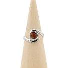 Ring zilver Mt. 9/60 Tijgeroog MQS20