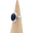 Ring zilver RAJ08a Lapis Lazuli Mt. 9/60