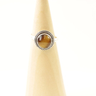 Ring zilver Mt. 7/55 Tijgeroog MQS443