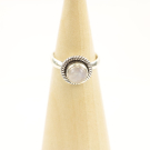 Ring zilver Mt. 6/52 Maansteen MQS08