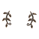 Oorsteker olijftak, zilver SP39109