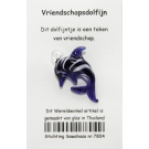 Geluksbrenger glas dolfijn licht blauw