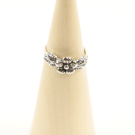Ring zilver Mt. 7/55 bloem S SP30400