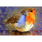 Ansichtkaart Roodborst III (L. Botman)