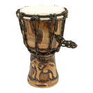 Djembe hout gesneden olifant S