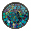 Schaal mozaiek donkerblauw/groen XS