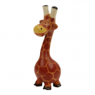 Houten giraf met buikje M