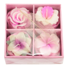 Cadeau box kaarsen roze