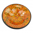 Schaal mozaiek oranje/groen XL