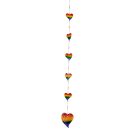 Mobiel resin hartjes regenboogkleuren