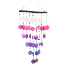 Hanger capiz/spiegels paarse tinten