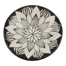 Schüssel Mandala Punkte schwarz S