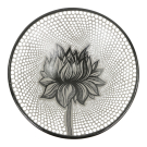 Schaal terracotta stippen lotus L