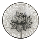 Schaal terracotta stippen lotus XL