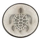 Schaal terracotta stippen schildpad S