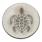 Schaal terracotta stippen schildpad L