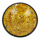 Schaal mozaiek spikkels geel L