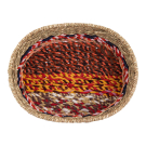 Mand sari gerecycled ovaal assorti L