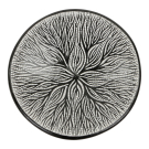 Schaal terracotta stippen dahlia 3D S