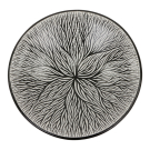 Schaal terracotta stippen dahlia 3D L