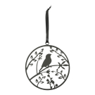 Ornament metaal vogel op tak S