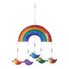 Mobiel resin vogels 5 regenboog