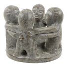 Beeld terracotta vriendenkring 4pers