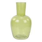 Vaas glas hoge hals groen