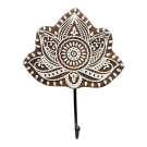 Kapstok hout bloem