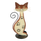 Beeld metaal kat bruin