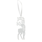Hanger metaal hert wit