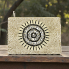 Portemonnee kralen zon beige