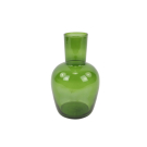Vaas glas hoge hals donkergroen