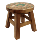 Krukje hout driehoeken
