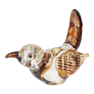 Beeld glas vogel bruin